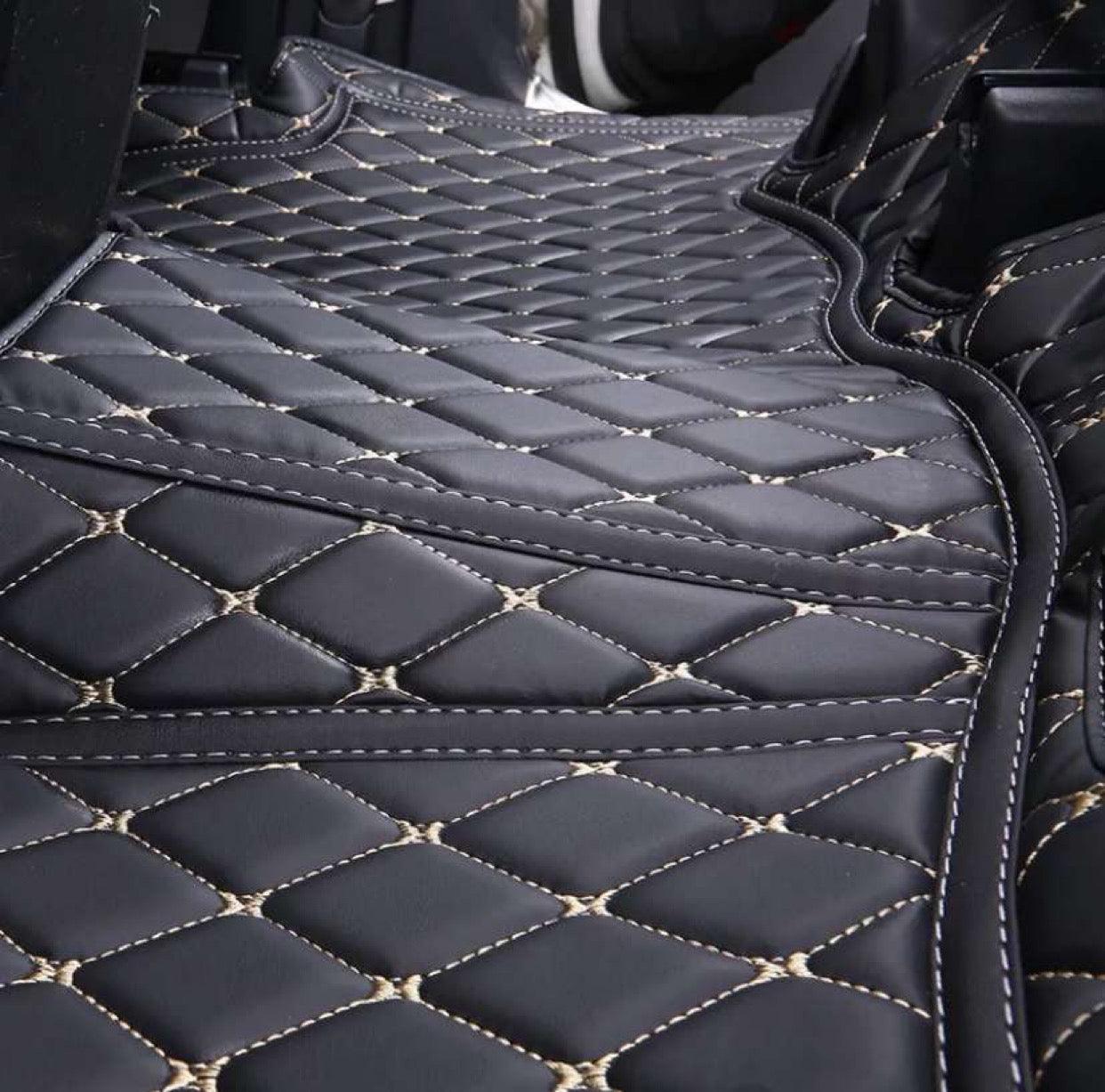 Diamond Stitch Car Mats - Custom Luxury Floor Mats Set